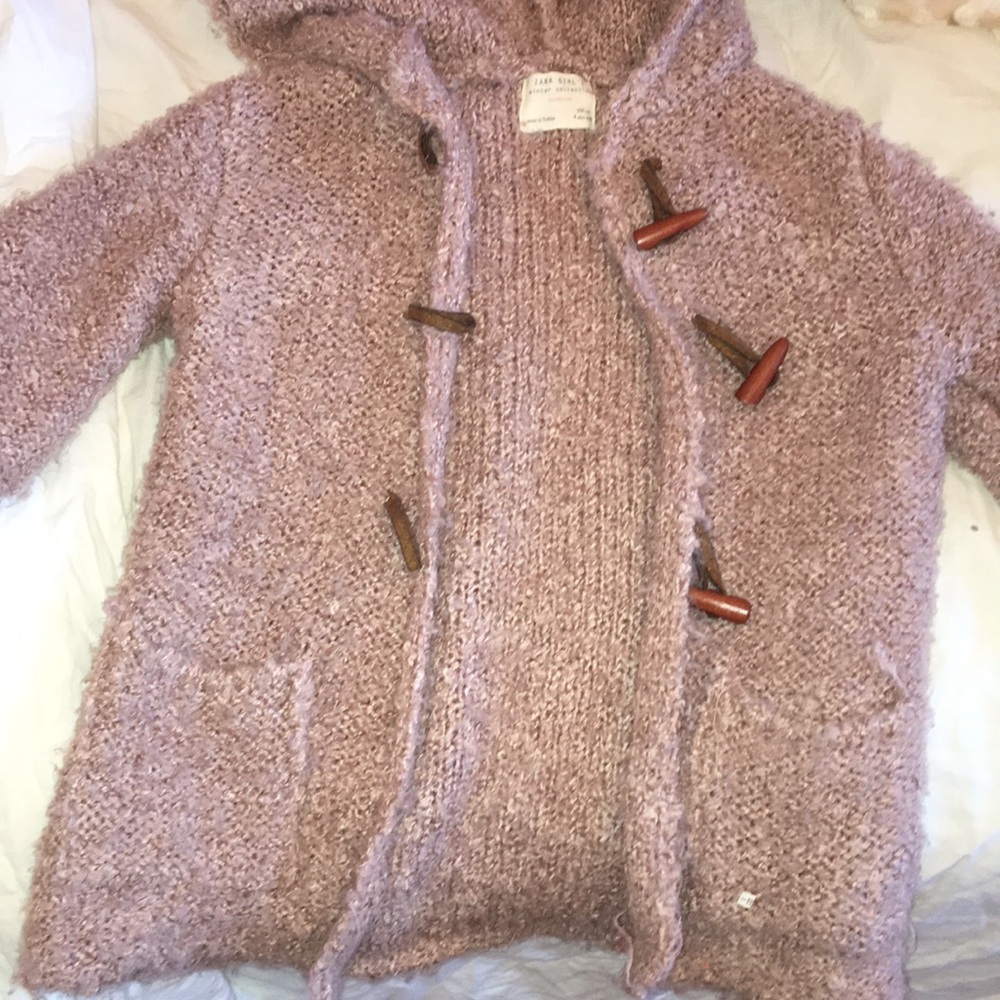 Pink Zara girls sweater
